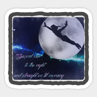 Distressed Peter Pan Sticker